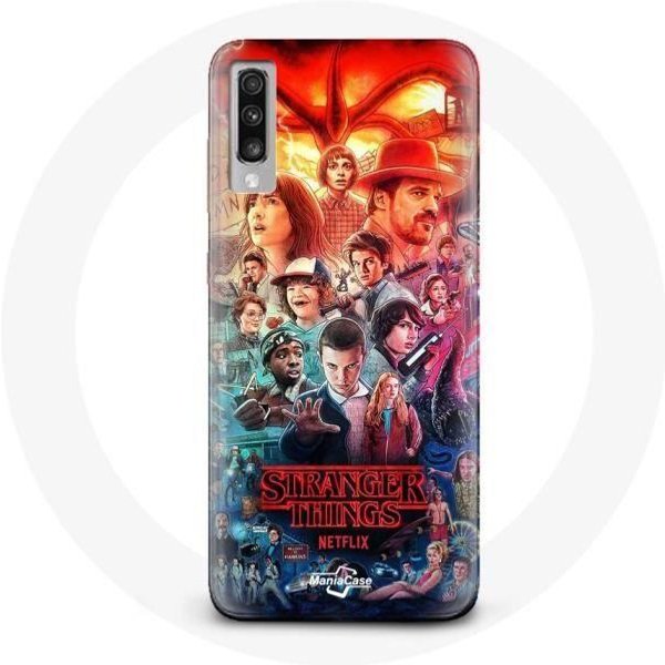 Funda Para Samsung Galaxy A70 Stranger Things Teaser Temporada 4 PóSter Personajes Arte-image