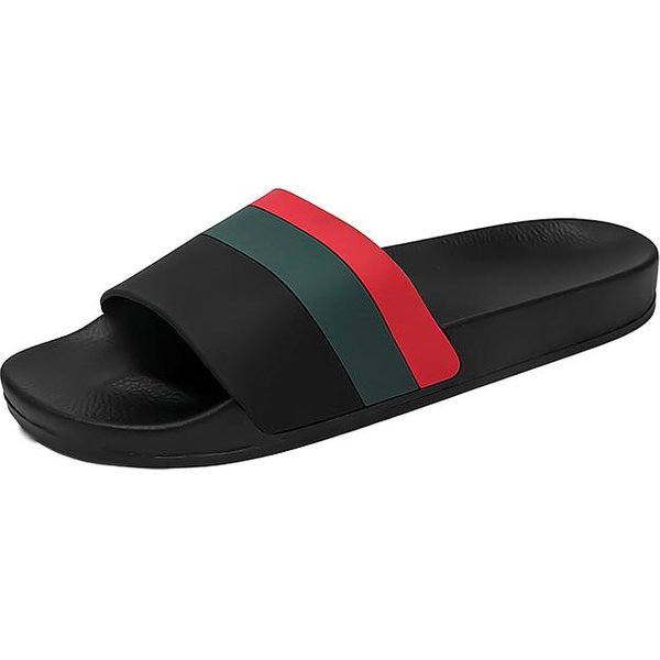 MęSkie Modne Wsuwane Kapcie Letnie Nowe MięKka Podeszwa AntypośLizgowe Komfortowe OddychająCe Lekkie Codzienne Kapcie Buty PlażOwe Outdoor 43 Black-image