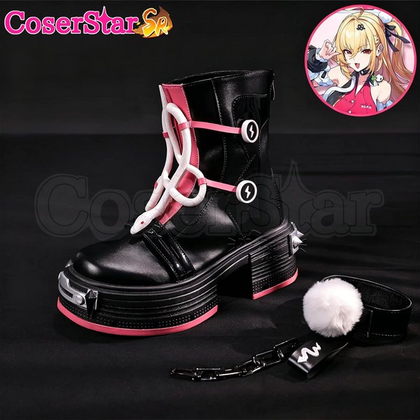 Coserstar-Sr Zenless Zone Zero ZZZ Disfraz De Cosplay De Cissia Atuendo Vestido Carnaval Halloween Anime Juego Rol Uniforme Peluca Zapatos 41-image