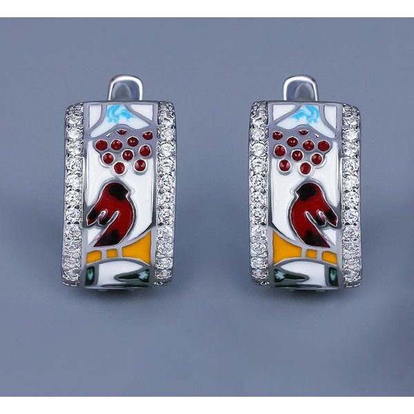 Nuevos Pendientes De Flamenco Esmaltados Moda Color Pegamento Pendiente Personalidad Creativo Estilo Nacional Pendientes De Animal-image