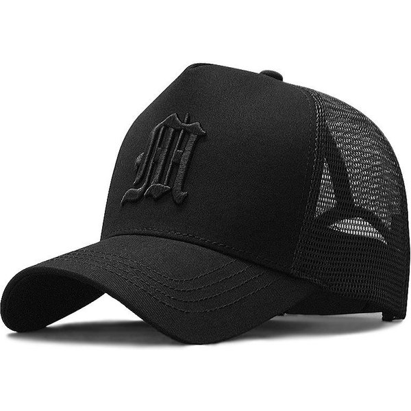 Xl DużA GłOwa Wysoki Dach Czapka Baseballowa MęSka Lato 100% BawełNa Siateczkowa Czapka Truckerka MęSka Haft 3D Snapback Czapki 63 65Cm L 58-60Cm-image
