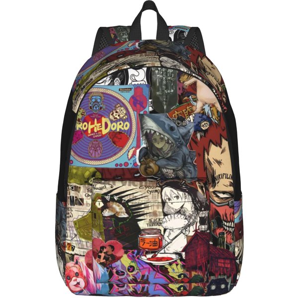 Mochila De Anime Dorohedoro Para Hombres Mujeres Moda Estudiante Negocios Mochila Diaria Bolso De Hombro Para Universidad Deportes 14 Inches-image