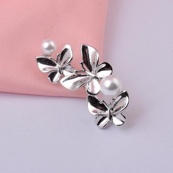 Moda Broche De Mariposa De Alta Gama Abrigo De Invierno SuéTer Pines Decorativos Broches Populares-image