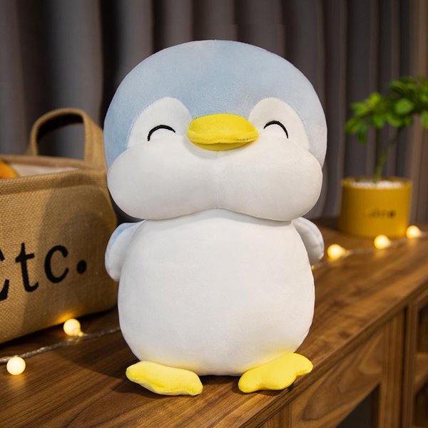 MuñEco PingüIno Squishy De 30 Cm Animal De Dibujos Animados De Pie Juguete De Peluche Lindo Ultra Suave Negro Rosa Azul Peluche CompañEro De SueñO Regalo 30Cm-image