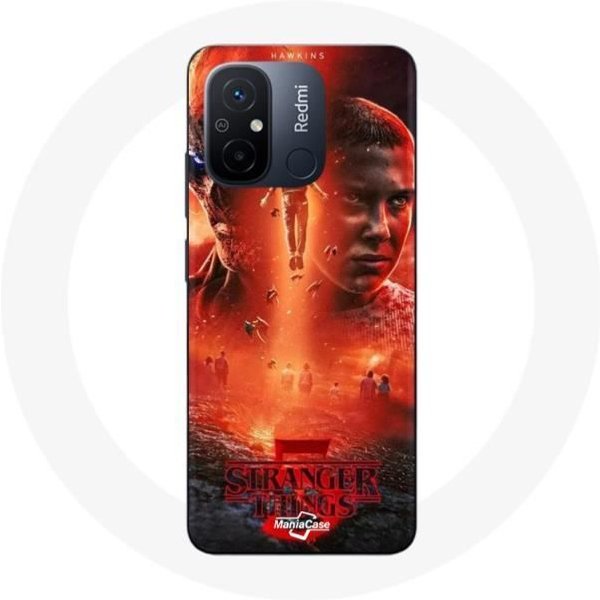 Funda - Maniacase - Xiaomi Redmi 12C - Flexible - Negra - Stranger Things Temporada 5-image