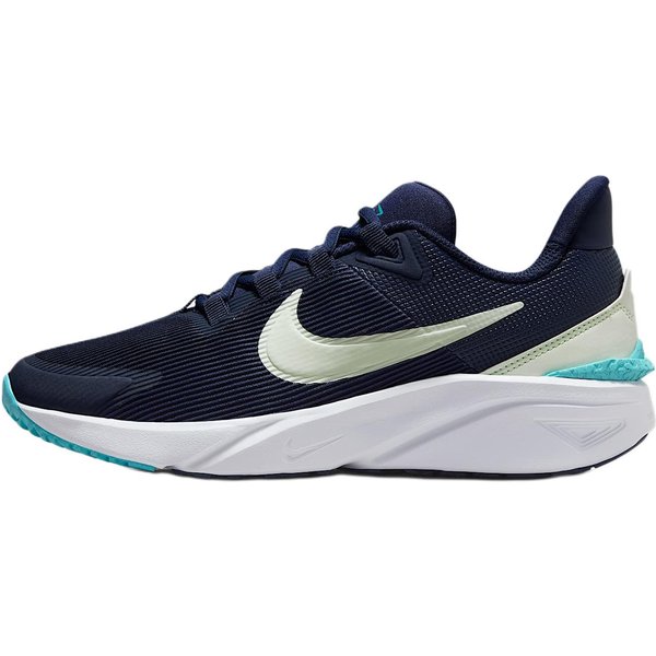 Zapatillas Nike Star Runner 4 GS Azul Medianoche Tinte Volt Para NiñOs Azul Cactus Polvoriento Blanco DX7615-409 37.5-image