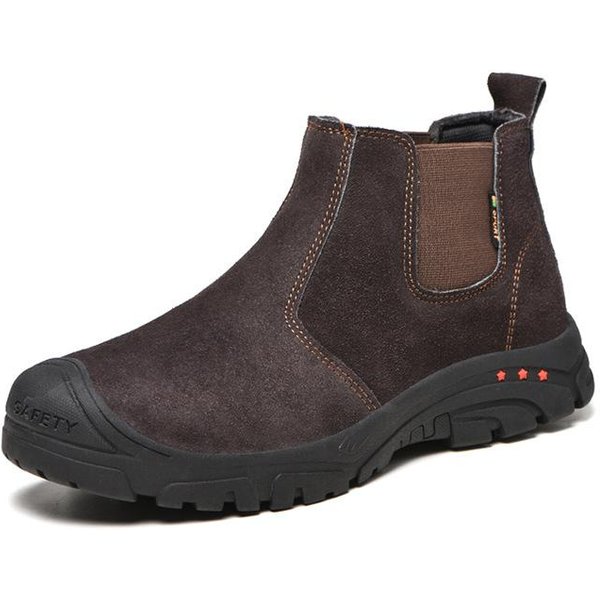 Zamszowe Buty Spawalnicze MęSkie Buty Robocze Buty Robocze Ze Stalowym Noskiem Trampki MęSkie Buty Robocze AntypośLizgowe AntypośLizgowe MęSkie Buty Robocze Obuwie 45-image