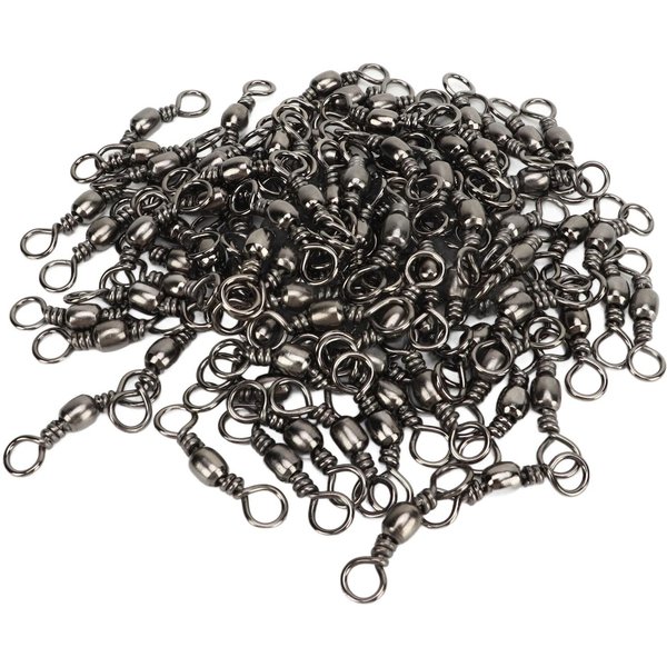 100 Szt. KręTlik WęDkarski Szybki Stabilna Rotacja Ochrona Przed Rdzą KręTlik Beczkowy ŁąCznik żYłKi WęDkarskiej 3 0 37Mm 55Kg-image