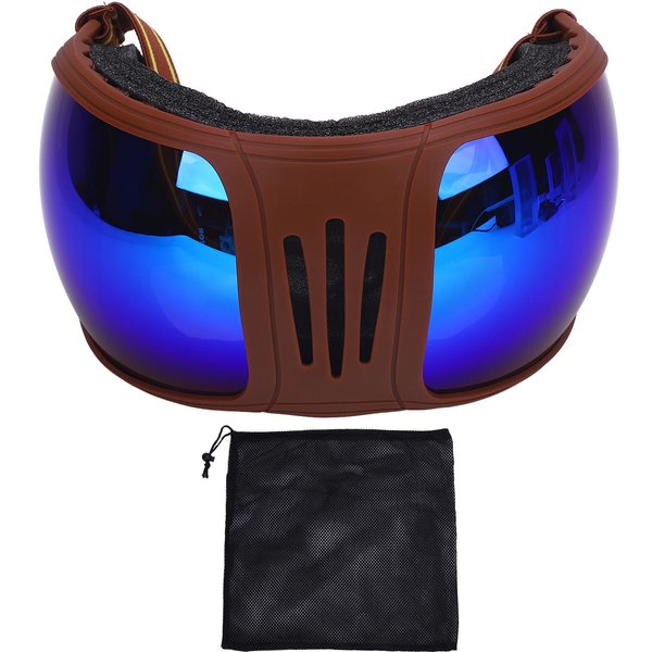 Gafas Deportivas Para Caballos Multicapa Esponja Correas Ajustables Elegantes A Prueba De Viento Gafas Para Caballos Para Montar Blue-image