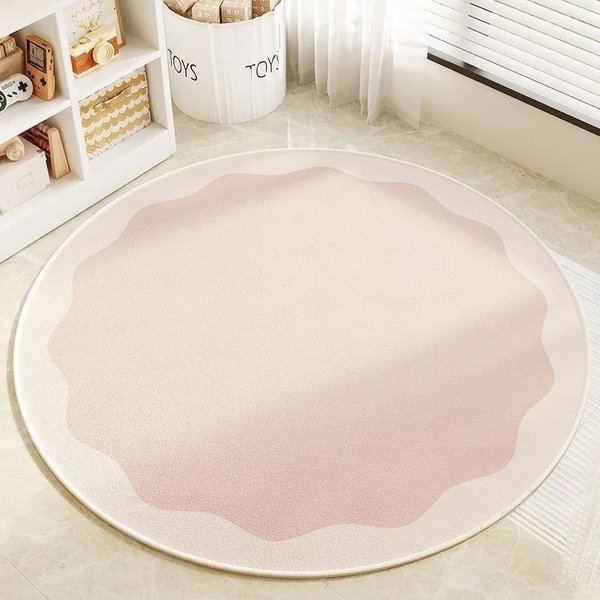 OkrąGłY Dywan Z Motywami Koniczynki – Zabawna I Urocza Mata PodłOgowa Do Wystroju Pokoju DziecięCego Diameter 140Cm(55In)-image