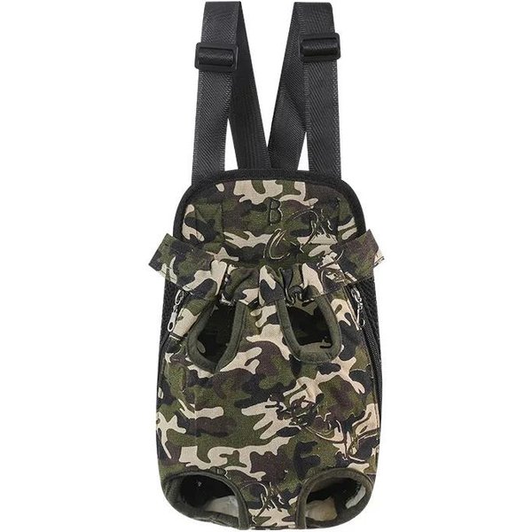 Mochila TransportíN Para Perros Gatos Malla Camuflaje Productos De Viaje Al Aire Libre Perros Transpirable Asa De Hombro Bolsas Para Perros PequeñOs Gatos Xl-In 9Kg-image