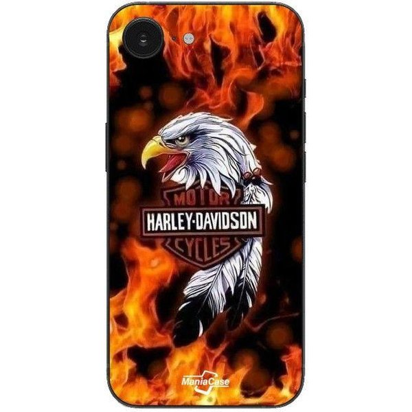 Etui Maniacase Na Iphone 16E Harley Davidson Orzeł Ogień-image