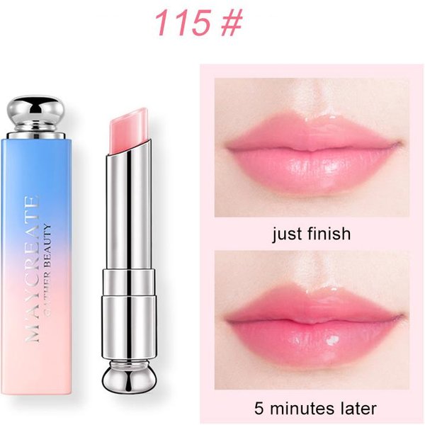 BáLsamo Labial Humectante Color Duradero Cambio De Humor LáPiz Labial Hidratante De Larga DuracióN-image