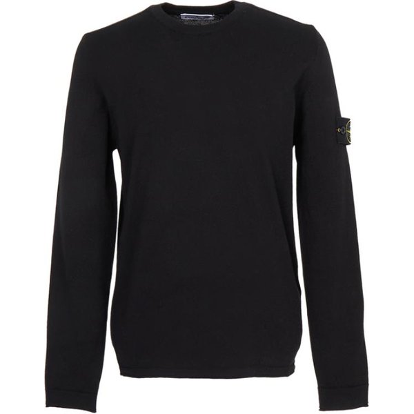Sudadera De Cuello Redondo Con Insignia De Manga Larga Stone Island Sudadera Unisex L1S155100062S00B9-V0029 L Black-image