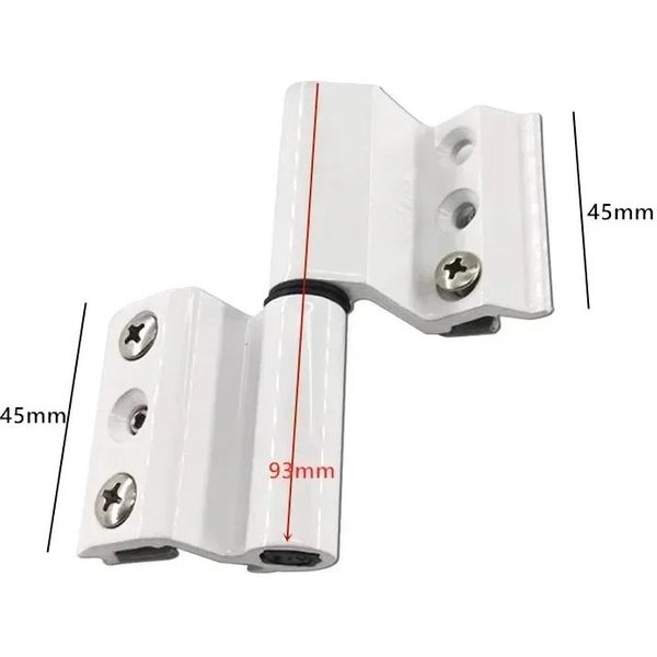 1 Pieza De Bisagras Plegables De Puente Roto Con Aislamiento De Alta Calidad, Bisagras De AleacióN De Aluminio Para Puertas Y Ventanas, Herrajes Para Muebles-image