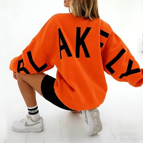 Aksamitny Sweter Damski Z OkrąGłYm Dekoltem I DłUgimi RęKawami, Cross-Border, Europejska I AmerykańSka Moda, Nadruk, DłUgość Do Ramion, Sweter Damski, Top Casualowy, Wiosna I Jesień, Wysoki L Black-image