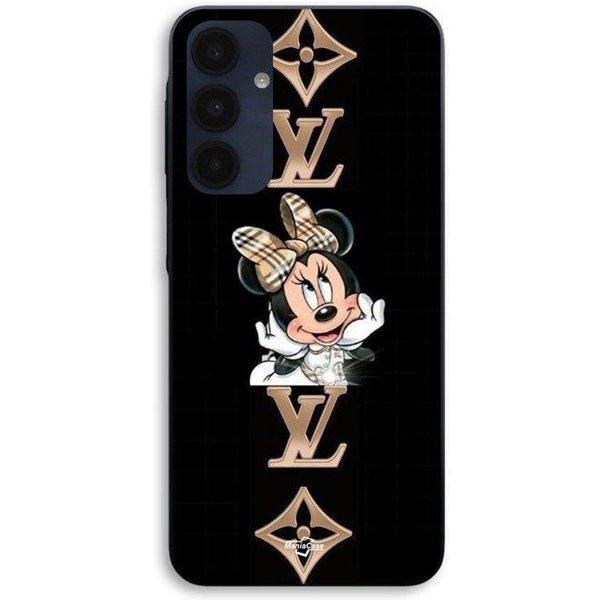 Etui Na Telefon - Maniacase - Samsung Galaxy A15 - Silikon TPU - MięKkie - Minnie LV Czarne Czarny-image
