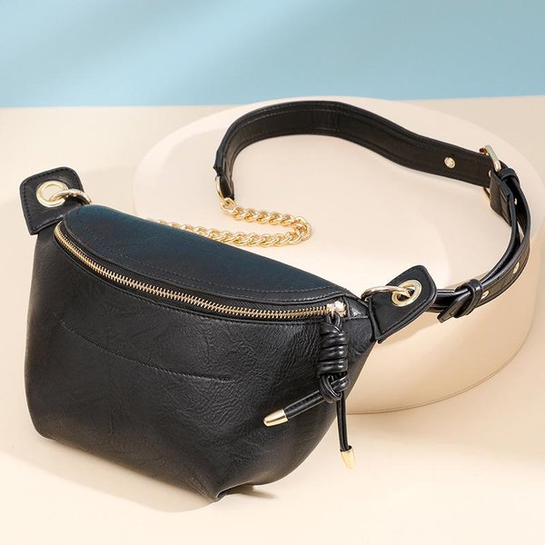 Codzienna I Modna Torba Crossbody Dla Kobiet, Retro Damska Torba Na Klatkę Piersiową I Saszetka Biodrowa Czarny-image