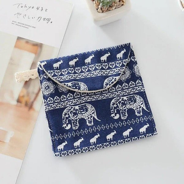 Bolsa Para Compresas Sanitarias Mini Plegable Para Mujer Bolsa Bonita Para Compresas Toalla Almacenamiento Bolsas Estuche Organizador De Compresas Sanitarias-image