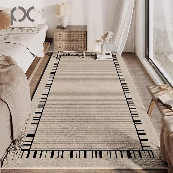 Klasyczny Minimalistyczny Styl PęTelkowy Dywan Do Salonu Sypialni Przy ŁóżKu CiepłA Mata PodłOgowa AntypośLizgowa Zmywalna I SzybkoschnąCa 60*90Cm-image