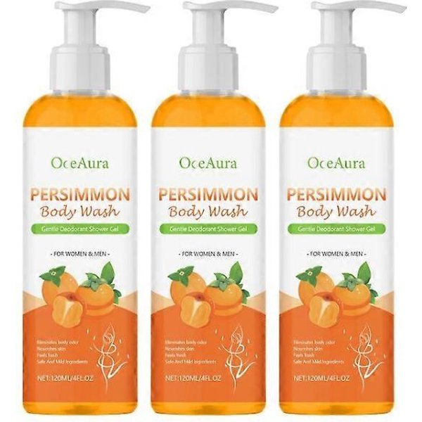 1-5X ŻEl Pod Prysznic Z Kaki Do Kontroli Zapachu CiałA, Neutralizuje Zapach CiałA-image