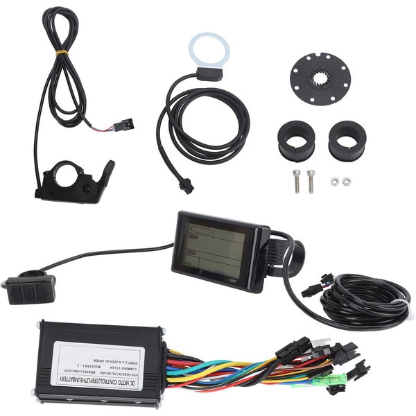 Zestaw Do Konwersji Roweru Elektrycznego 36V 48V Kontroler 17A 3 Trybowy Panel LCD S900 Czujnik Wspomagania PedałOwania FT 8C Manetka Kciukowa 109R-image