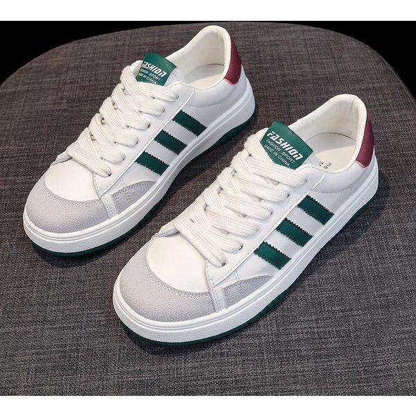 Zapatos De Entrenamiento Alemanes De Cuero, Zapatos Blancos PequeñOs Para Mujer, Nuevos Zapatos De Verano Transpirables De Tabla Fina, Zapatos Deportivos Casuales Planos Para Mujer 39-image
