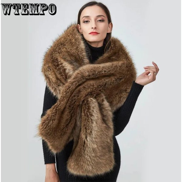 Chal De Novia Tipo Bolero Para Mujer, Capa De Piel SintéTica Para Boda, Capa De Marfil Para Invierno, Vestidos De Noche, Chal De Piel SintéTica, Capa De Piel Brown-image