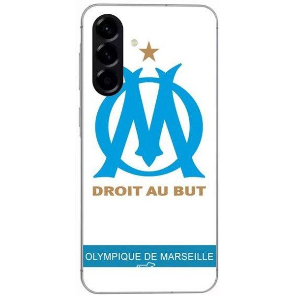 Etui - Maniacase - Samsung Galaxy A26 - Silikonowe - Elastyczne - Logo OM Olympique De Marseille Czarny-image
