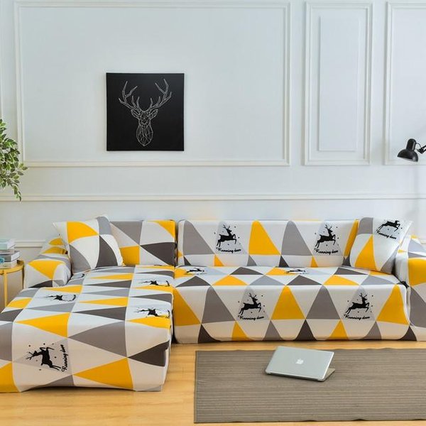 Funda De Sofá Estampada, Funda EláStica Para Sofá Para Sala De Estar, Mascotas, Esquina En Forma De L, Funda Para Sofá Chaise Longue, SofáS De 1/2/3/4 Plazas 1-Seat 90-140Cm-image