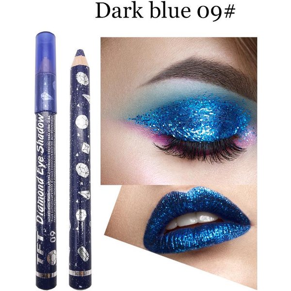 Moda DłUgotrwałY Wodoodporny Pigment Brokatowy Kolorowy Eyeliner Cień Do Powiek Kosmetyki Do MakijażU Oczu 9-image