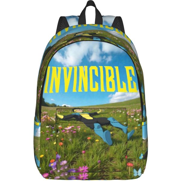 Mochila De CóMic Invencibles Para Hombres Mujeres Genial Mochila Diaria De Instituto Bolso De Hombro Para PortáTil Con Bolsillo 14 Inches-image