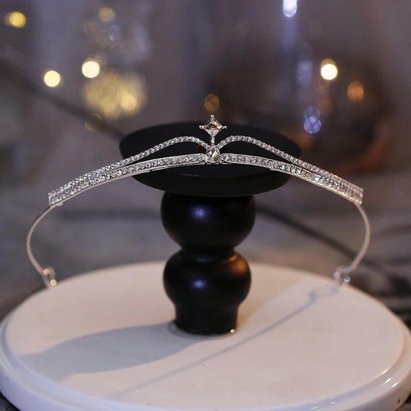 Diadema Corona Novia Hada Accesorios Para El Cabello Corona Femenina CumpleañOs ActuacióN Diadema Princesa Accesorios Para Vestido De Boda Black-image