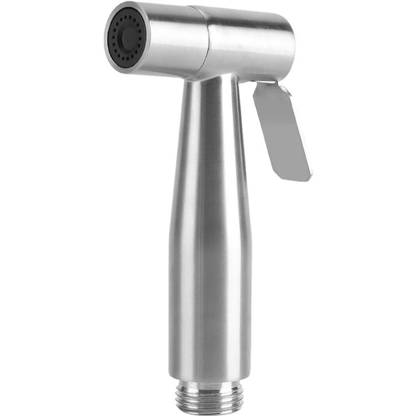 Rociador Bidet De Mano De Acero Inoxidable Para Inodoro Ducha De BañO Cabezal Rociador De Agua Gray-image