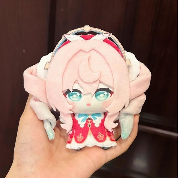 10 Cm Anime Honkai Star Rail Castorice Hyacinthia Pluszak Wypchana Lalka Zabawki Qingque Pluszowy Breloczek Do Kluczy Prezent Urodzinowy BożOnarodzeniowy-image