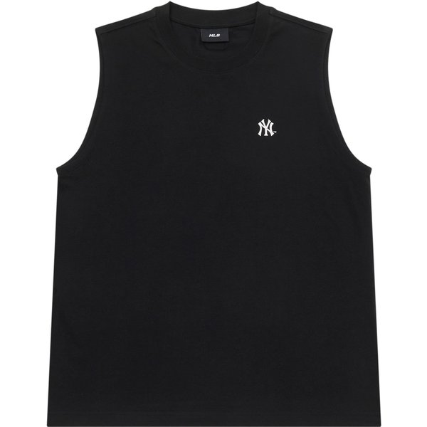 MLB New York Yankees Seria Podstawowa SS25 Jednolity Kolor LuźNy Wygodny Podstawowy MałE Logo Bez RęKawóW Wszechstronna Kamizelka Unisex Topy Czarny 3ATOB0153-50BKS XS Black-image