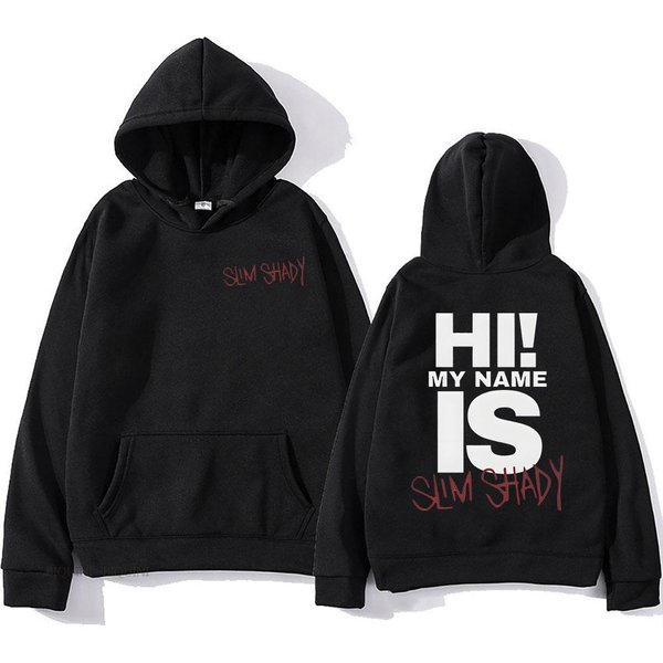 Sudadera Con Capucha Eminem Slim Shady Sudaderas Con Capucha De Manga Larga Para Hombre Y Mujer Sudaderas Con Capucha Sudaderas Polares Unisex M Negro-image