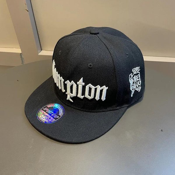Czapki Hip Hop Z Haftem Litery Dla MężCzyzn Kobiet Modne Fajne Czapki Snapback Dla DorosłYch Outdoorowe Codzienne Czapki Baseballowe PłAskie Daszki Kapelusze PrzeciwsłOneczne Adult Black-image