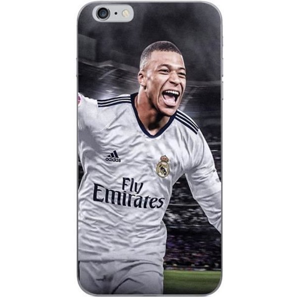 Coque Maniacase Pour Iphone 6 Plus Kylian Mbappe Real Madrid Goal Negro-image