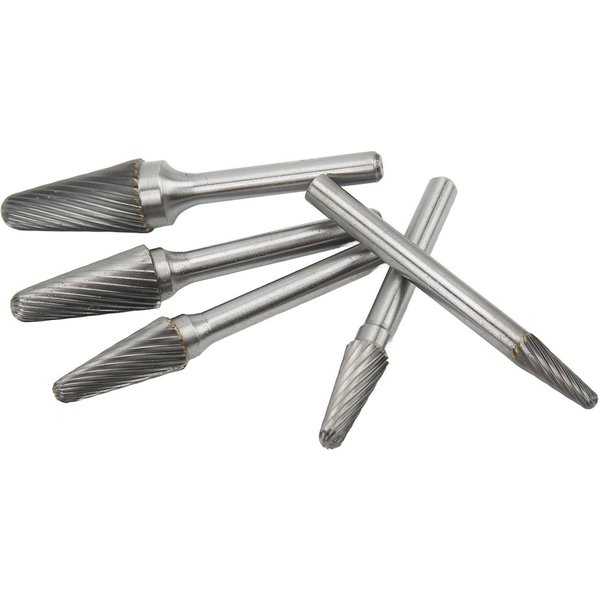 Zestaw FrezóW WęGlikowych Jednosieczne Frezy Obrotowe Bity Trzpień 6Mm Do ObróBki Metalu RzeźBienia W Drewnie Czyszczenia Powierzchni-image