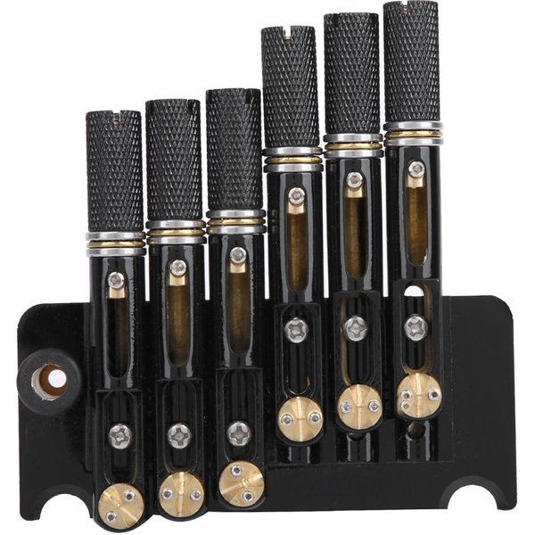 Czarny 6-Strunowy BezgłOwy Mostek Do Gitary Elektrycznej Zestaw Akcesoria Do InstrumentóW Muzycznych Gray-image