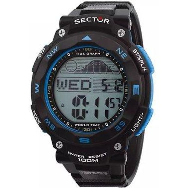 Reloj De Hombre Sector EX-35 Digital Esfera Negra Cuarzo R3251534002 100M Negro-image