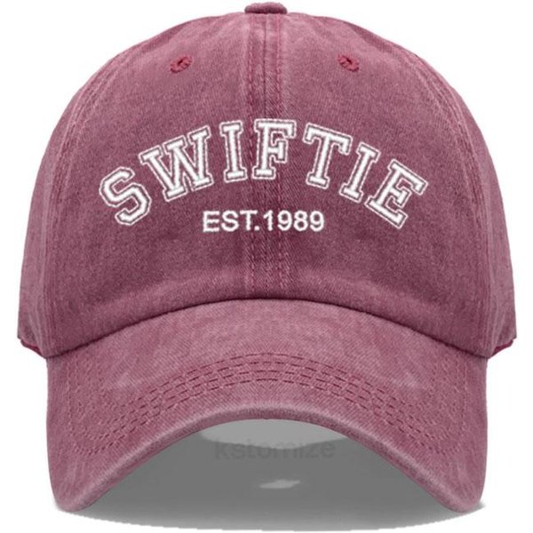 Gorra De BéIsbol Bordada Swiftie 1989 Para Hombres Mujeres Unisex AlgodóN Lavado Gorra De Papá Gorra De Sol Regalo Fans Deportes Al Aire Libre Dropshipping Adjustable-image