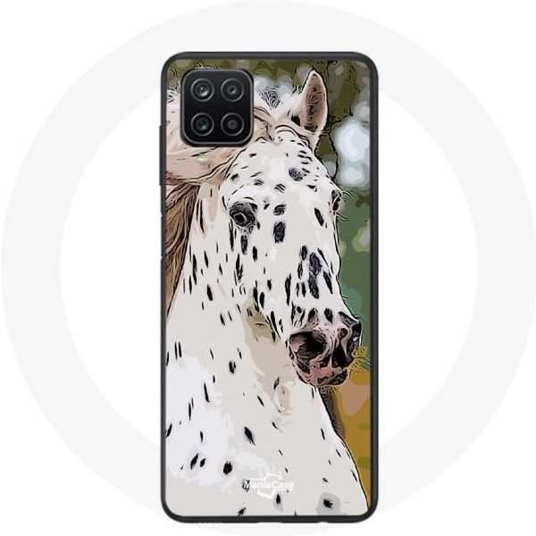 Funda - Samsung - Galaxy A12 - Flexible - Caballo Blanco - ProteccióN Mixta-image