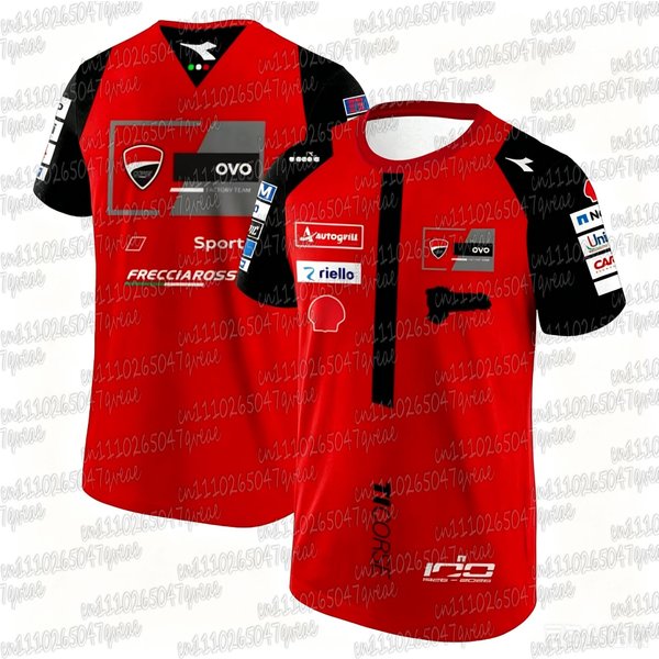 2026 Verano Nuevo Francesco Bagnaia 63 Equipo De Carreras Camiseta De Manga Corta Para Hombre Deportes Al Aire Libre CombinacióN Familiar EdicióN Fan 93 Top 4XL Black-image