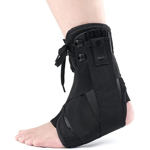 1 Szt. Regulowany Stabilizator Kostki Dla MężCzyzn I Kobiet, Do Biegania, KoszykóWki, Sportu, Sznurowany Stabilizator Stopy, Ochraniacz XL-image