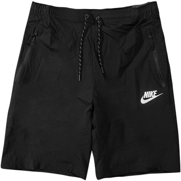 Nike Szorty Ze Sznurkiem Z Nadrukiem Logo W Jednolitym Kolorze MęSkie Spodnie Czarne 886805-010 XXL Black-image