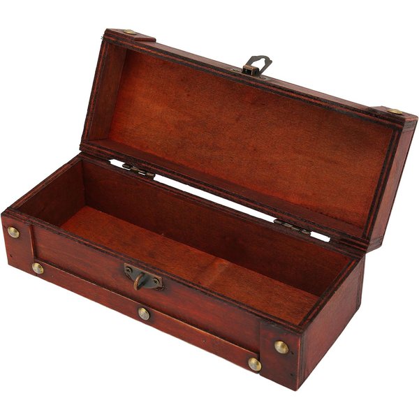 Wykwintne PudełKo Do Przechowywania NaszyjnikóW I BiżUterii Vintage PudełKo Do Przechowywania Drewniane Etui Do Salonu PięKnośCi W Domu-image