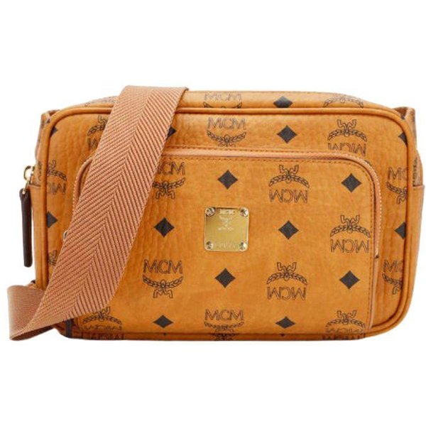 MCM Fursten Visetos Monograma Cuero Bolso De Hombro Cruzado Cintura Bolsos Hombre MarróN CoñAc MMZBSFI03CO001 Basic Set (Bag+Dust Bag)-image