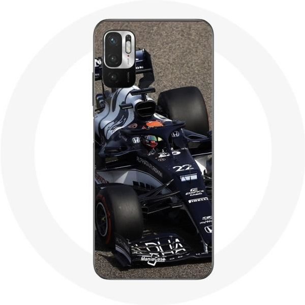Funda - Xiaomi - Redmi Note 10T 5G - FóRmula 1 Yuki Tsunoda - Flexible - Azul Azul-image